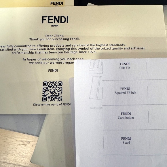 *SOLD* Fendi Squared FF Monogram Reversible Belt *Authentic* - Picture 8 of 10